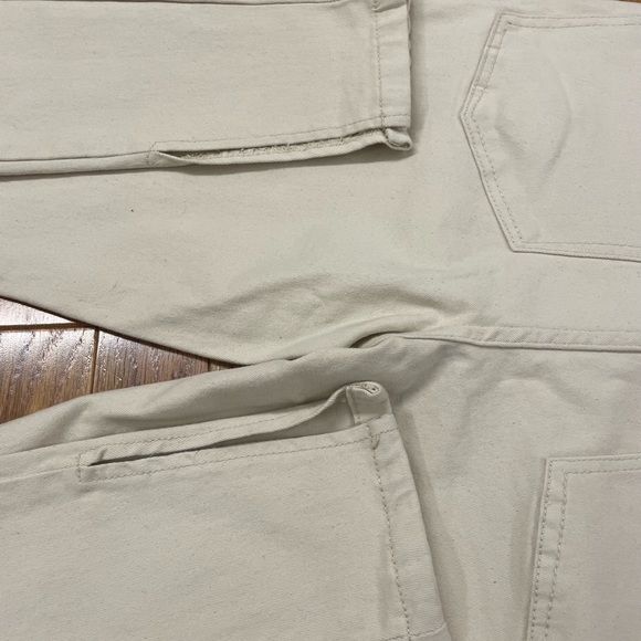 We Wore What Slit Hem Stretch Denim Zus Unbleached Size 28 NWT - Picture 7 of 7